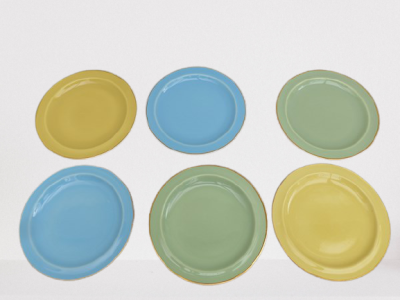 Assiettes vintage Boch Kéraluc Belgium 1950-1960