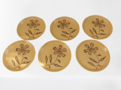 Assiettes en grès plates